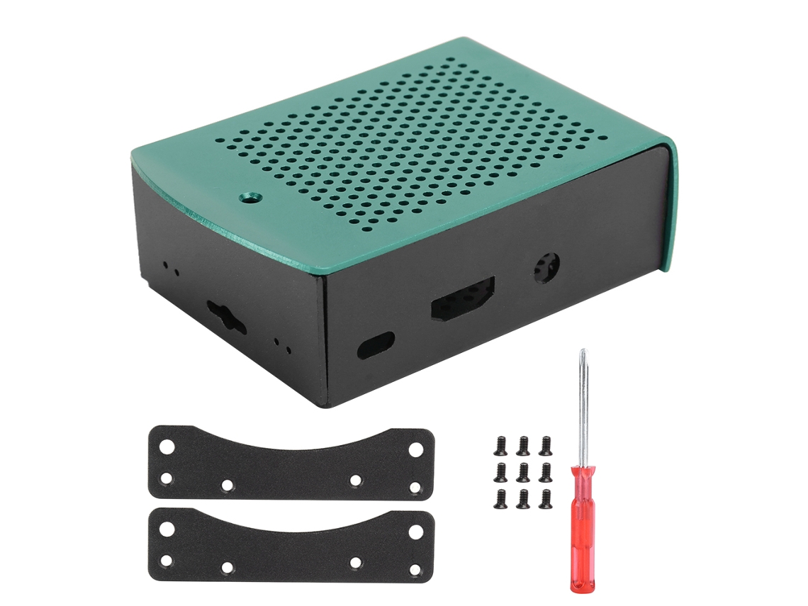 Caixa De Placa Mãe De Metal (acessório Para Raspberry Pi, Feita De Liga De Alumínio)
