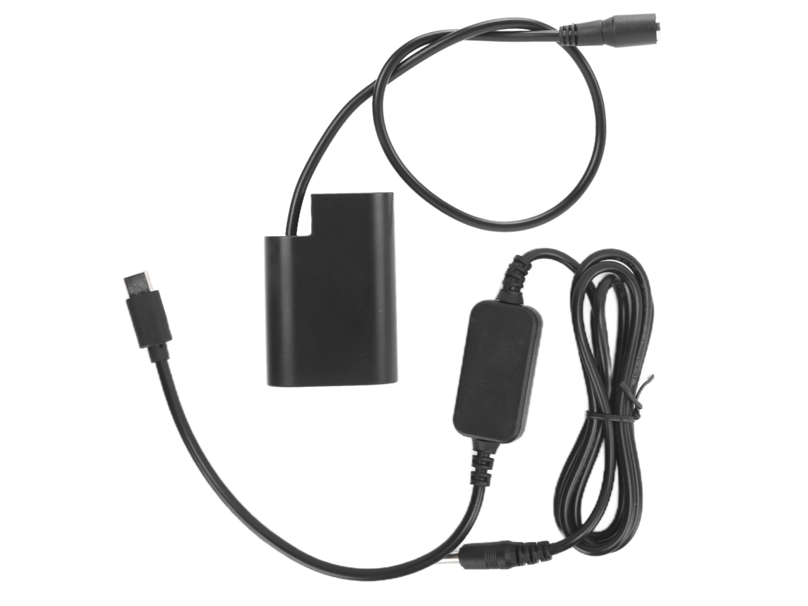 Bateria falsa DMW-BLF19/DCC12 USB Tipo C para GH3 GH4, Adaptador DC BLF19 PD