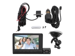 Câmera Veicular 3 Canais 1080p Full Hd Com Tela Touch