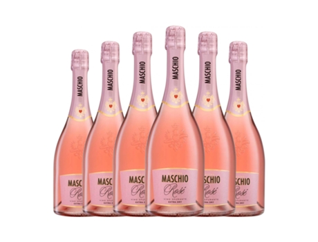 Espumante rosé BENIAMINO MASCHIO Pinot Nere & Raboso Spumante Rosé Extra Dry Extra Seco Venezia (0.75 L - 6 Unidades)