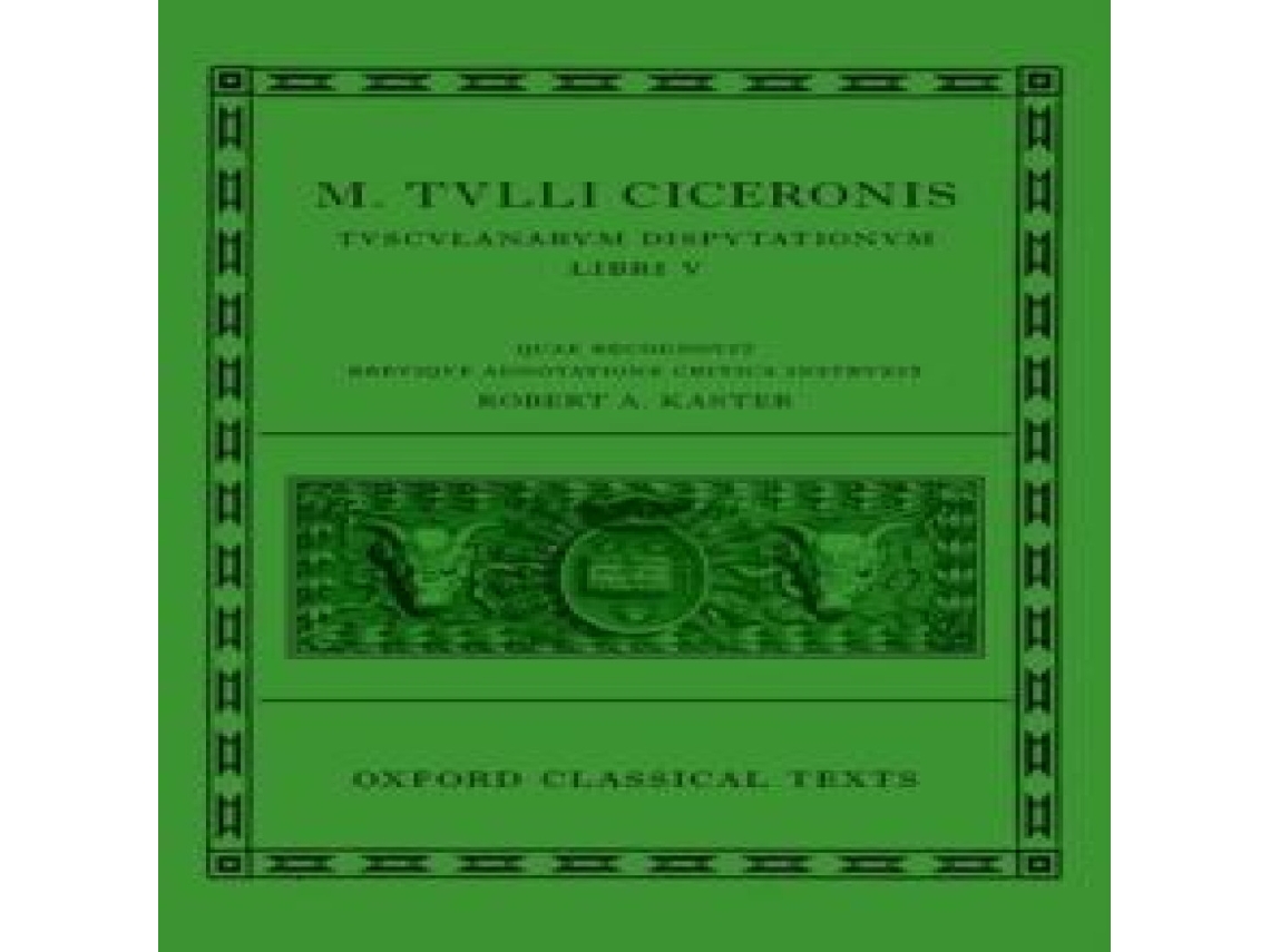 Livro Cicero Tusculan Disputations de Oxford University Press (Inglês)