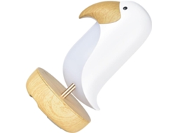 Luminária de Cabeceira Recarregável Via Usb, Luz Quente, Tamanho Compacto, Plástico Seguro, Design de Pássaro SFUSHOS