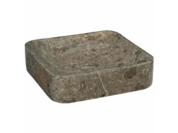 Vidaxl Lavatório 40x40x10 Cm Mármore Cinzento