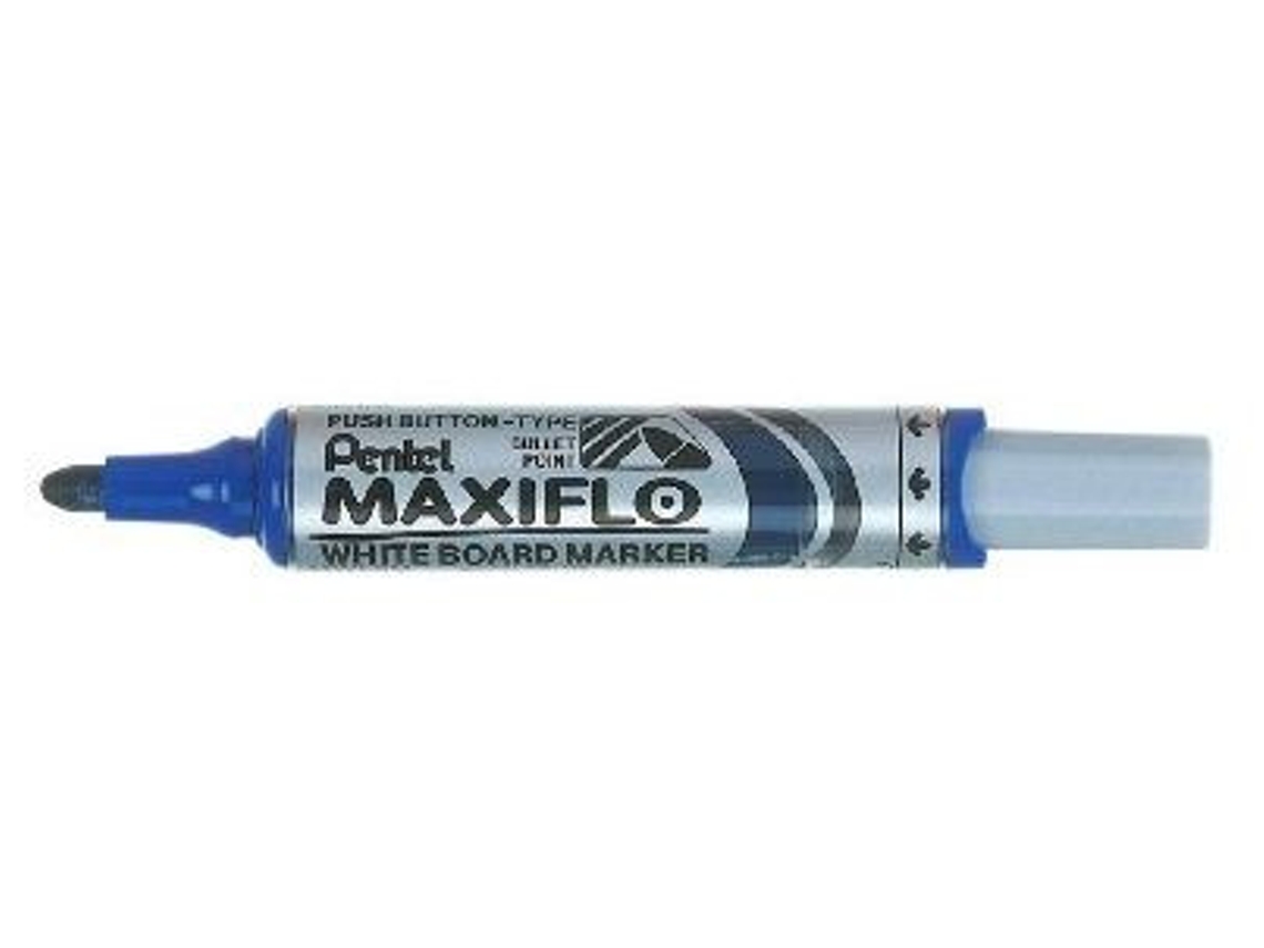Marcador PENTEL Mwl5M-Co 12 peças ponta redonda azul