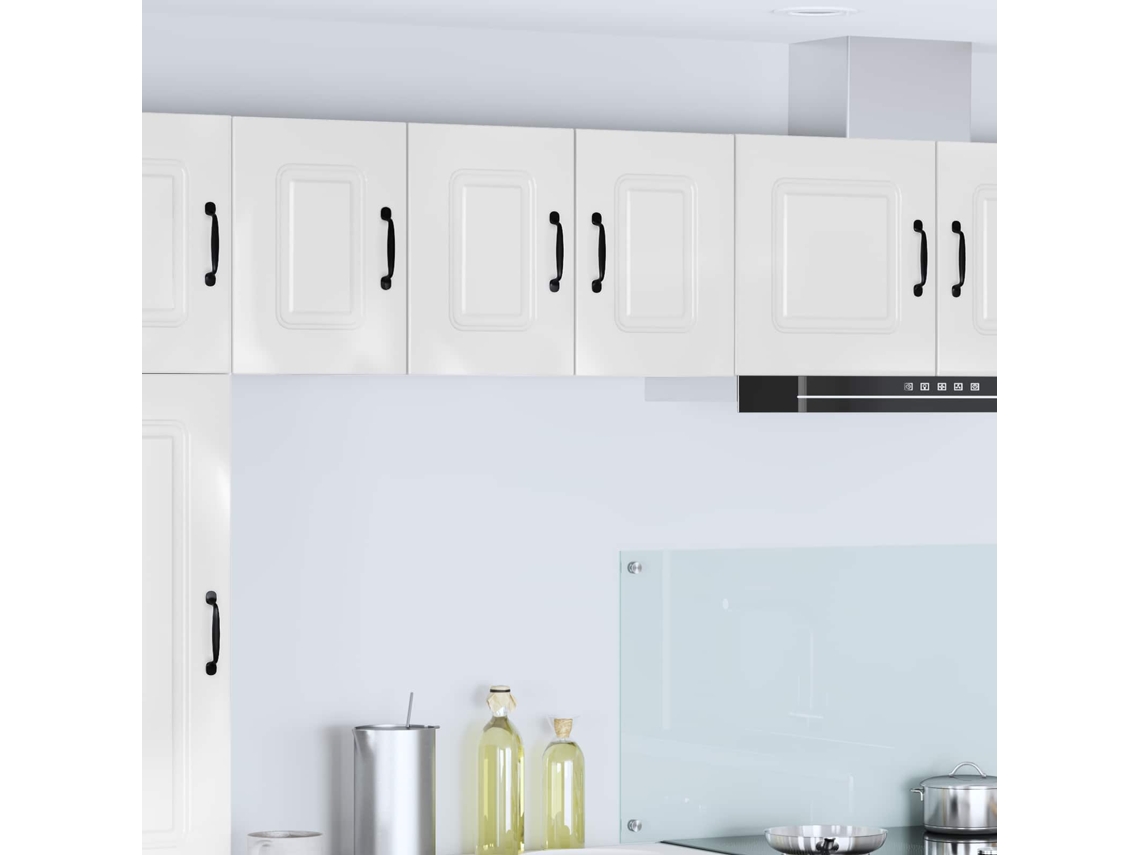Vidaxl Painel De Lava-louça Kalmar 2 Unid. Branco Brilhante