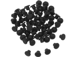 Tampas De Silicone Pretas Para Parafusos, Redondas, De 30mm, Para Furos De Perfuração, Pacote Com 100 Peças, Para