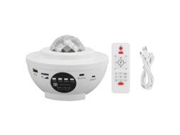 Projetor de estrelas com controle remoto e Bluetooth, luz noturna galáxia, USB, presente, branco | S/MARCA