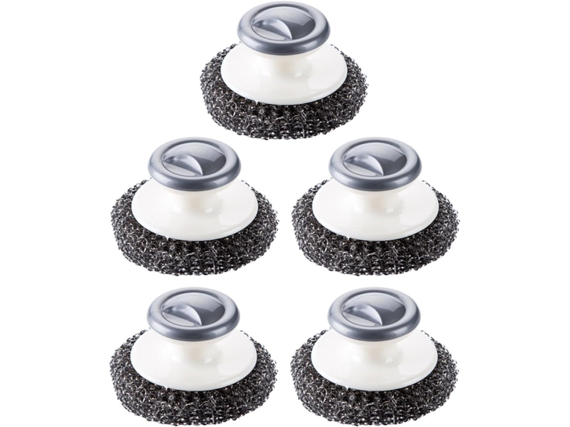 Conjunto De 5 Esponjas De Aço Para Cozinha, Para Panelas, Inox