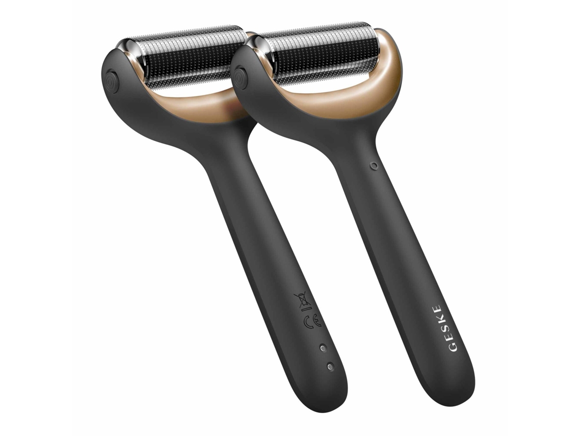 Rolo de microagulhas 8 em 1 Geske para rosto e corpo, cinza