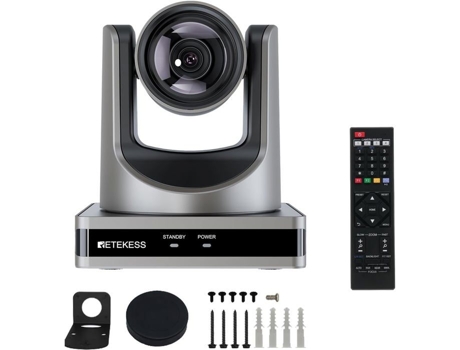 Câmera Ptz Retekess Tc202 1080p, Câmera De Vídeo, Zoom Híbrido, Óptico 12x, Digital 16x, Acompanhamento Automático Ai, Para Conferências