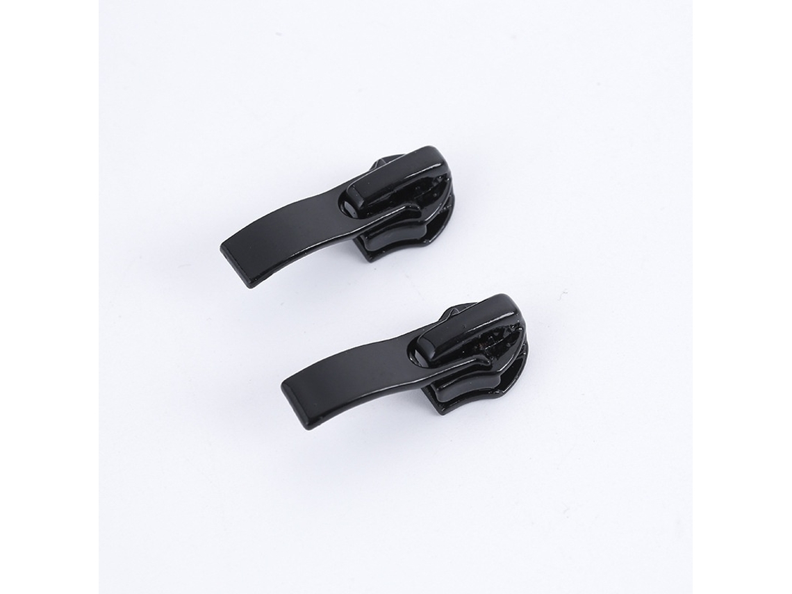 Fechos Éclair De Substituição 9x1, Com 9 Cm, Em Couro, Cor Preto Elysve