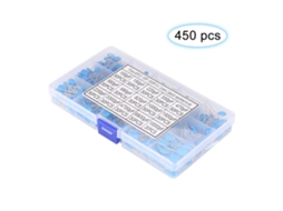 Kit com 15 Valores de Capacitores Cerâmicos de Alta Tensão