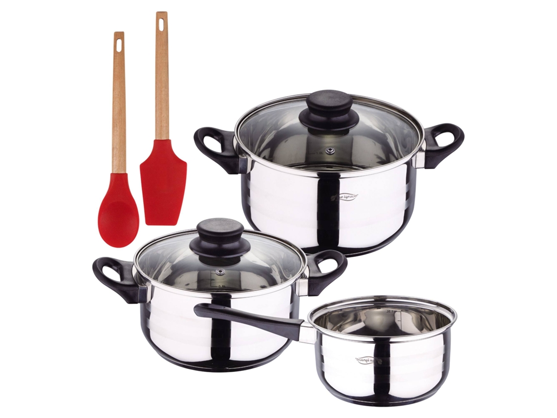 Jogo De Panelas Toledo De 5 Peças 2 Utensílios De Cozinha. Bergner