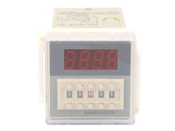 Relé De Atraso Digital Lcd Dh48s-2zh Módulo Temporizador Ajustável 0.01s-99h99m 24vac/dc