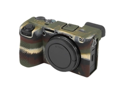Capa Protetora De Silicone Macio Com Textura De Lichia Para Sony Ilce-6700 / A6700