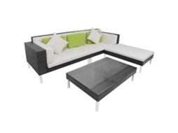 Garden Sofa, Garden Sofas Vidaxl Preto Rattan / Vime (n/a)