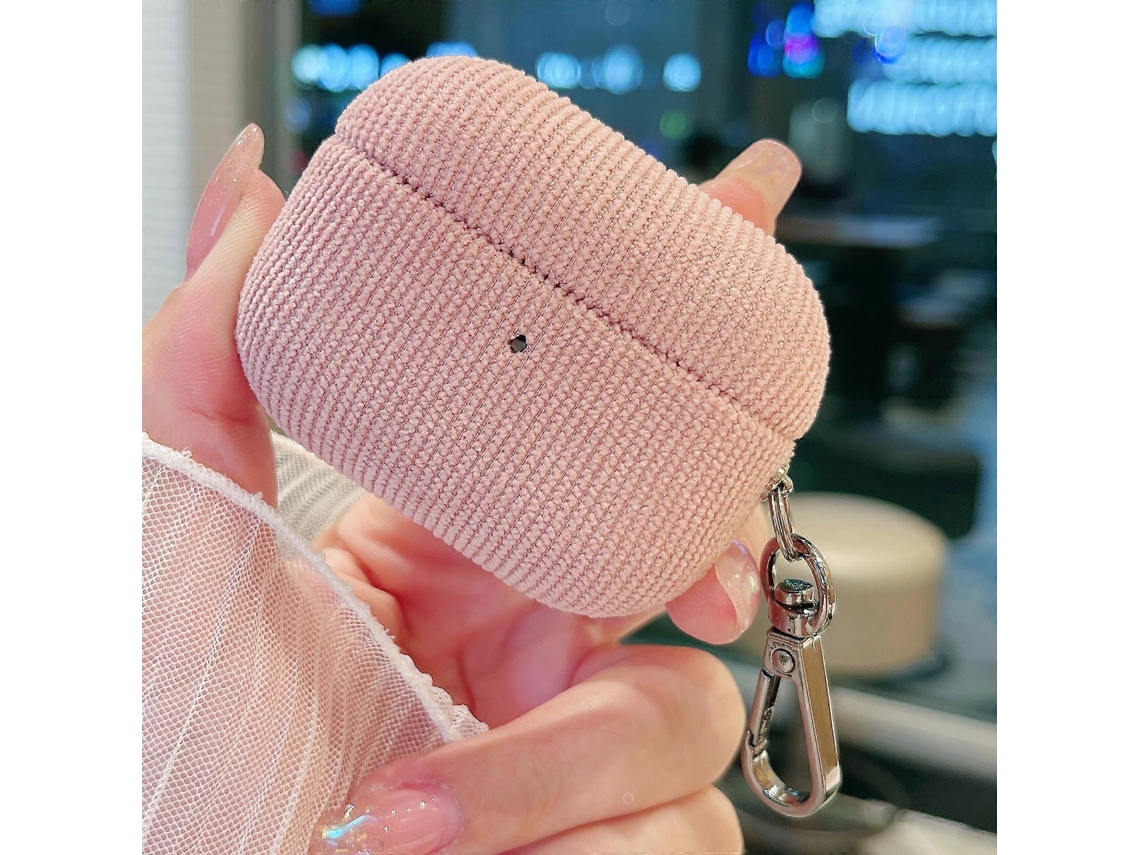 Capa Protetora para Fones de Ouvido com Veludo Estampado Cotelê GIECY
