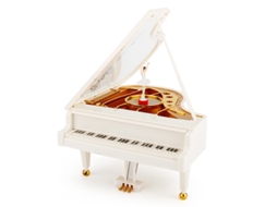 Caixa de Música Mecânica em Formato Piano, Clássica, Castelo no Céu, Apresentação de Balé, Brinquedo Corda AQUAFORGE