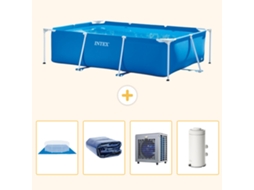 Intex Piscina Com Estrutura Retangular - 300x200x75 Cm - 5-peças S104