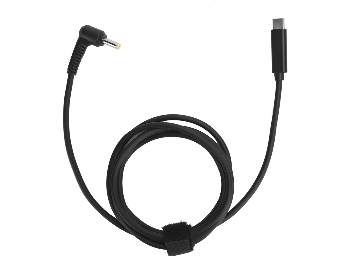 Cabo De Carregamento Rápido Typec Dc4.0x1.7mm 3a De 150cm Para Alimentação De Notebook