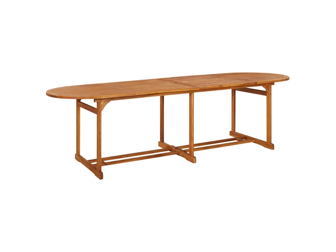 Mesa de jantar VIDAXL Marrom Madeira de acácia (280x90x75 cm)