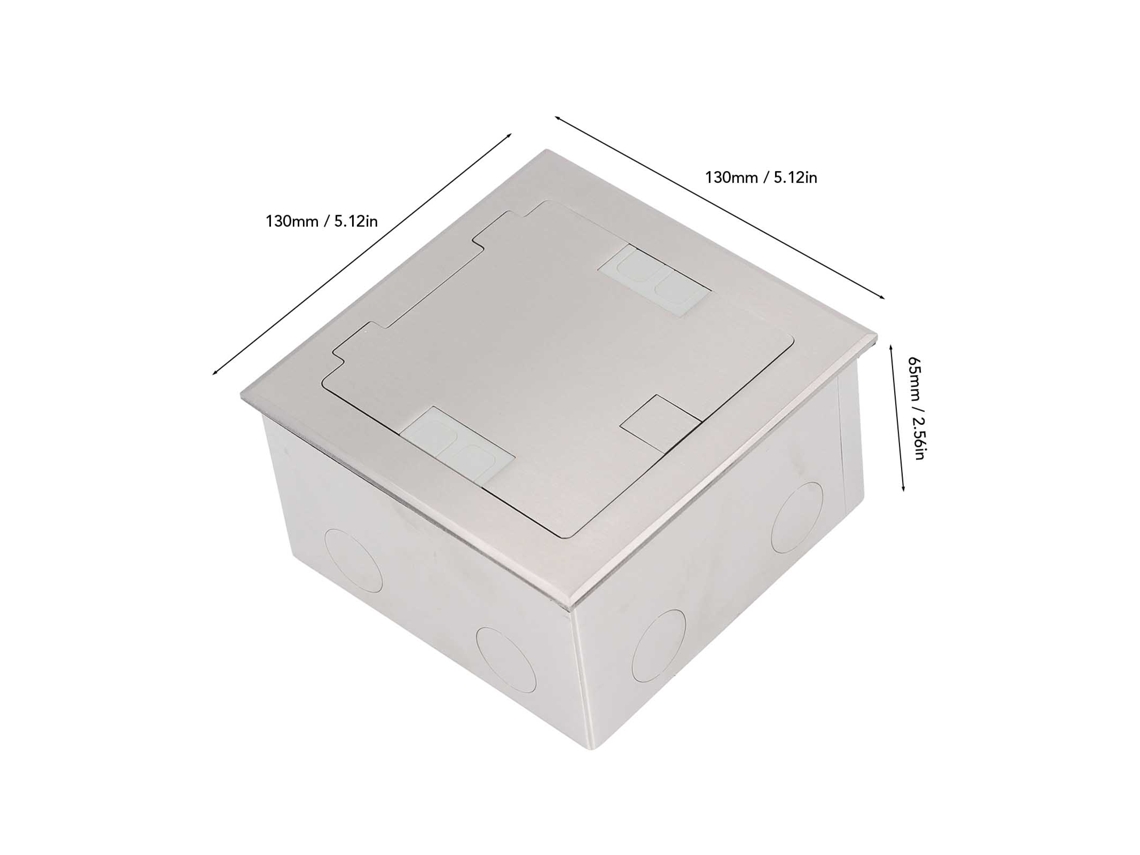 Laxiscreed Caixa De Piso Embutida À Prova D'água Com Usb E Portas De Rede