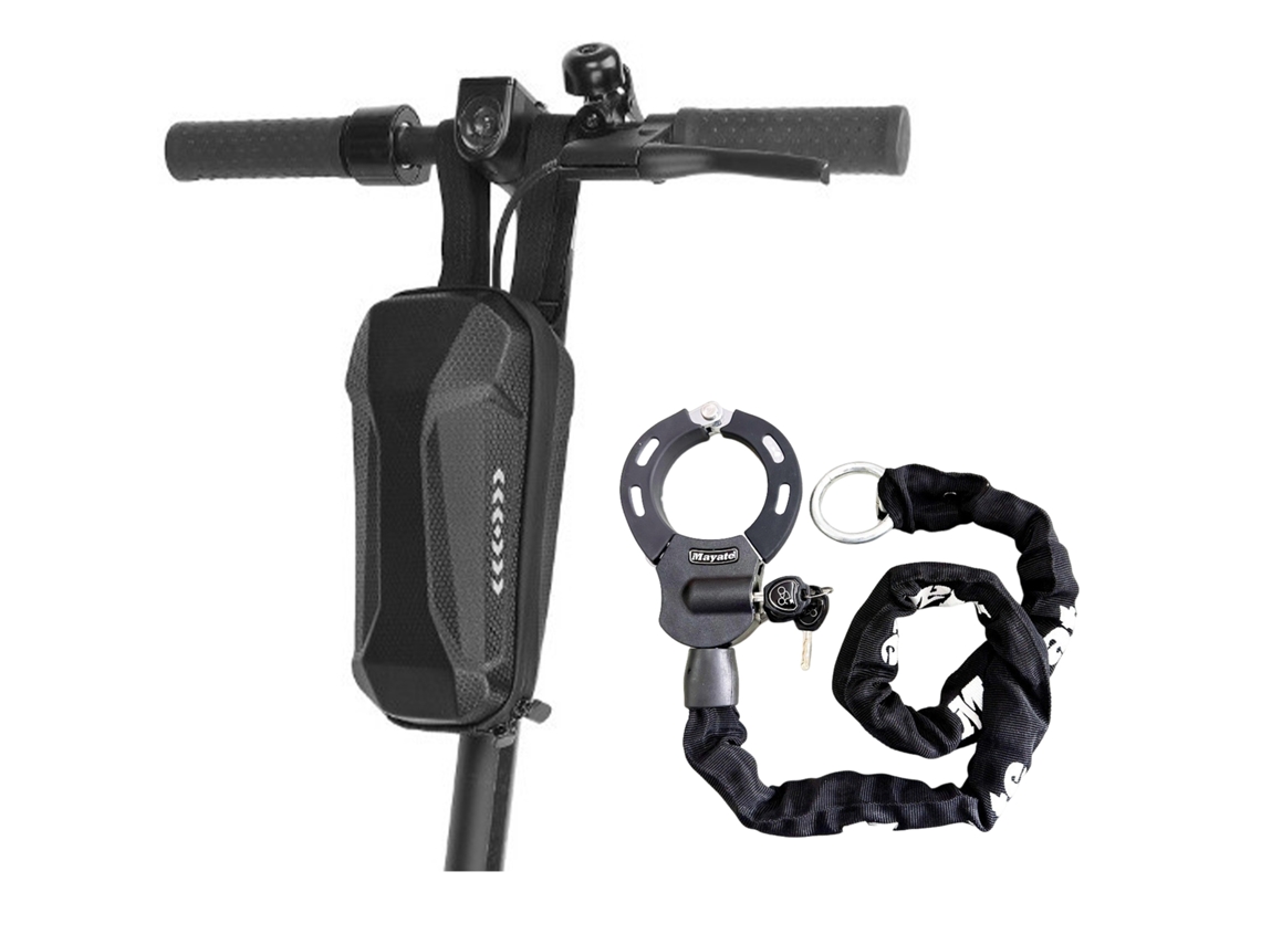 Cadeado Para Bicicleta, Cadeado De Corrente, Com Bolsa Impermeável, Cadeado Para Quadro, 3 Chaves, Comprimento 116 Cm, Para Scoote Aquaforge