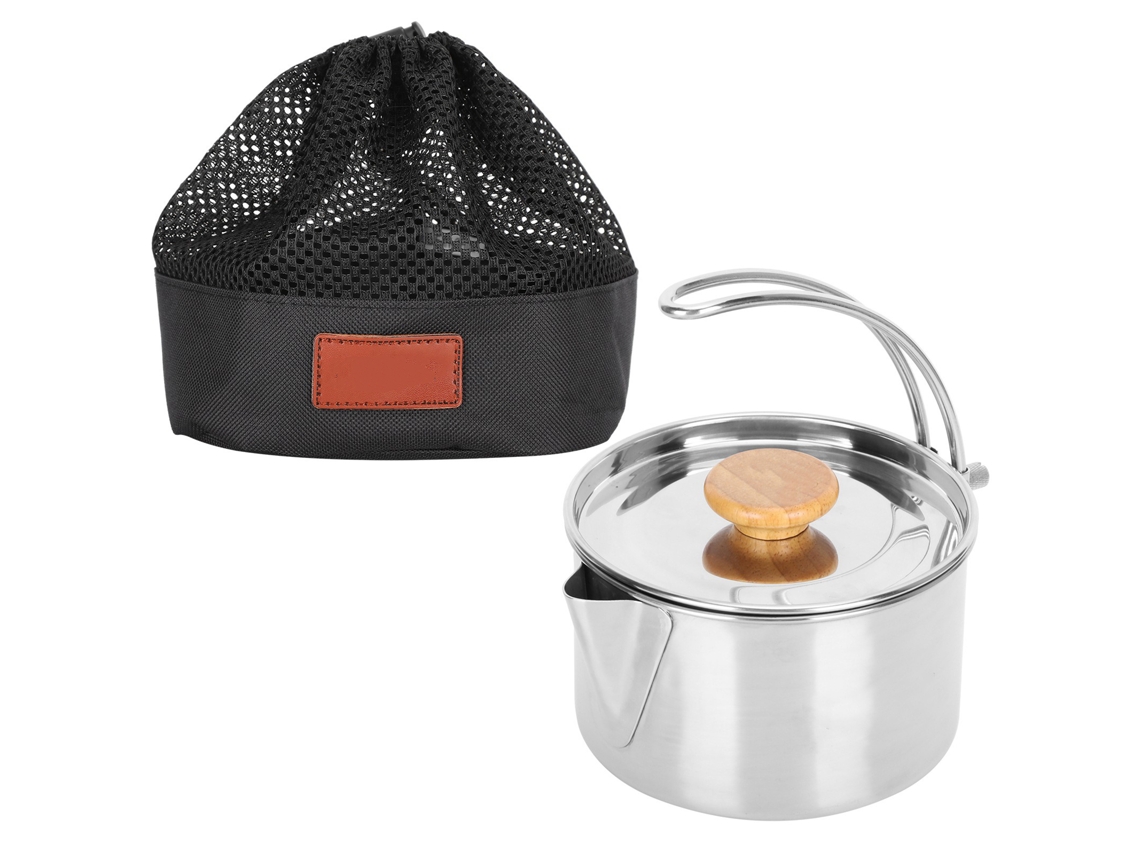 Chaleira Dobrável em Aço Inoxidável para Café e Chá, para Camping e Piqueniques CHABERLU