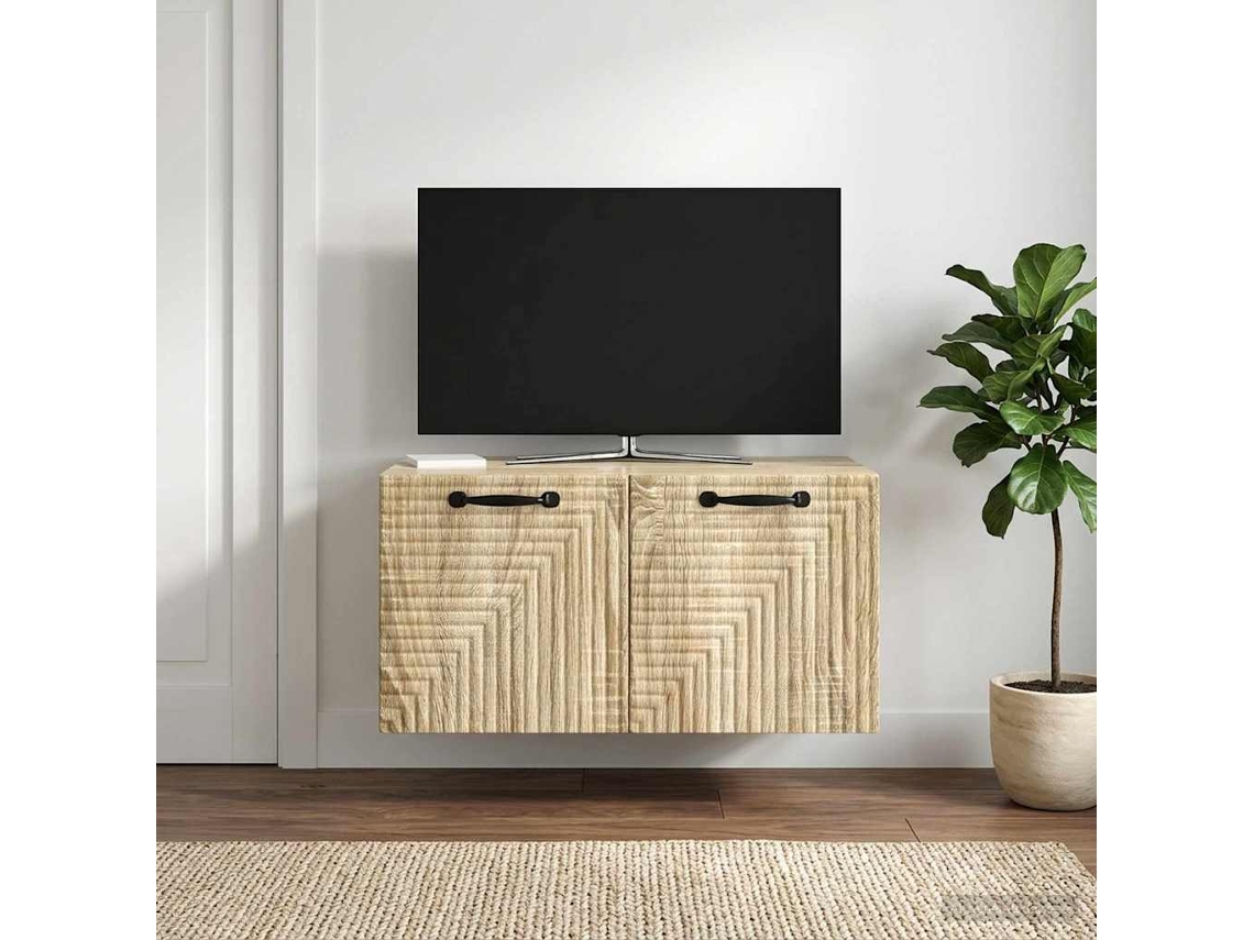 Vidaxl Gabinete De Tv De Parede Carvalho Sonoma 59,5 X 41 X 30 Cm