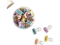 Clipes de Papel Gzbaby Sorridentes, Pacote com 40 unidades, Clipes Multiuso para Organização e Armazenamento, Formato de Macaron, 19mm