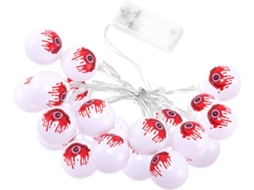 Guirlanda De Luzes Decorativas Halloween Em Formato Olhos