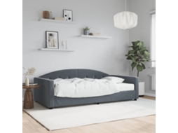 Vidaxl Sofá-cama Com Colchão 100x200 Cm Veludo Cinzento-escuro