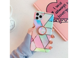 Capa Rosa para Iphone com suporte EOOCOO
