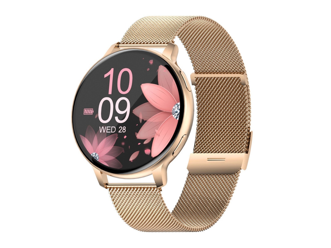 Smartwatch Yizhood S53 Feminino Com Chamada Bluetooth 5.3 Ip68 Com Função Feminina/mais De 120 Modos Esportivos/frequência Ouro