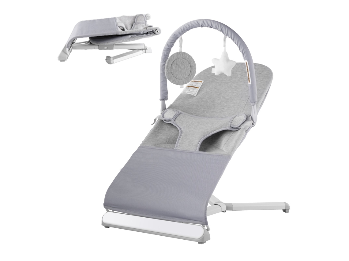 VEVOR Baby Bouncer Cadeira de Assento Dobrável Bouncer para Bebês de 0 a 9 Meses com Barra de Brinquedos