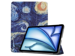 Capa de couro inteligente tripla pintada Webake Custer para tablet
