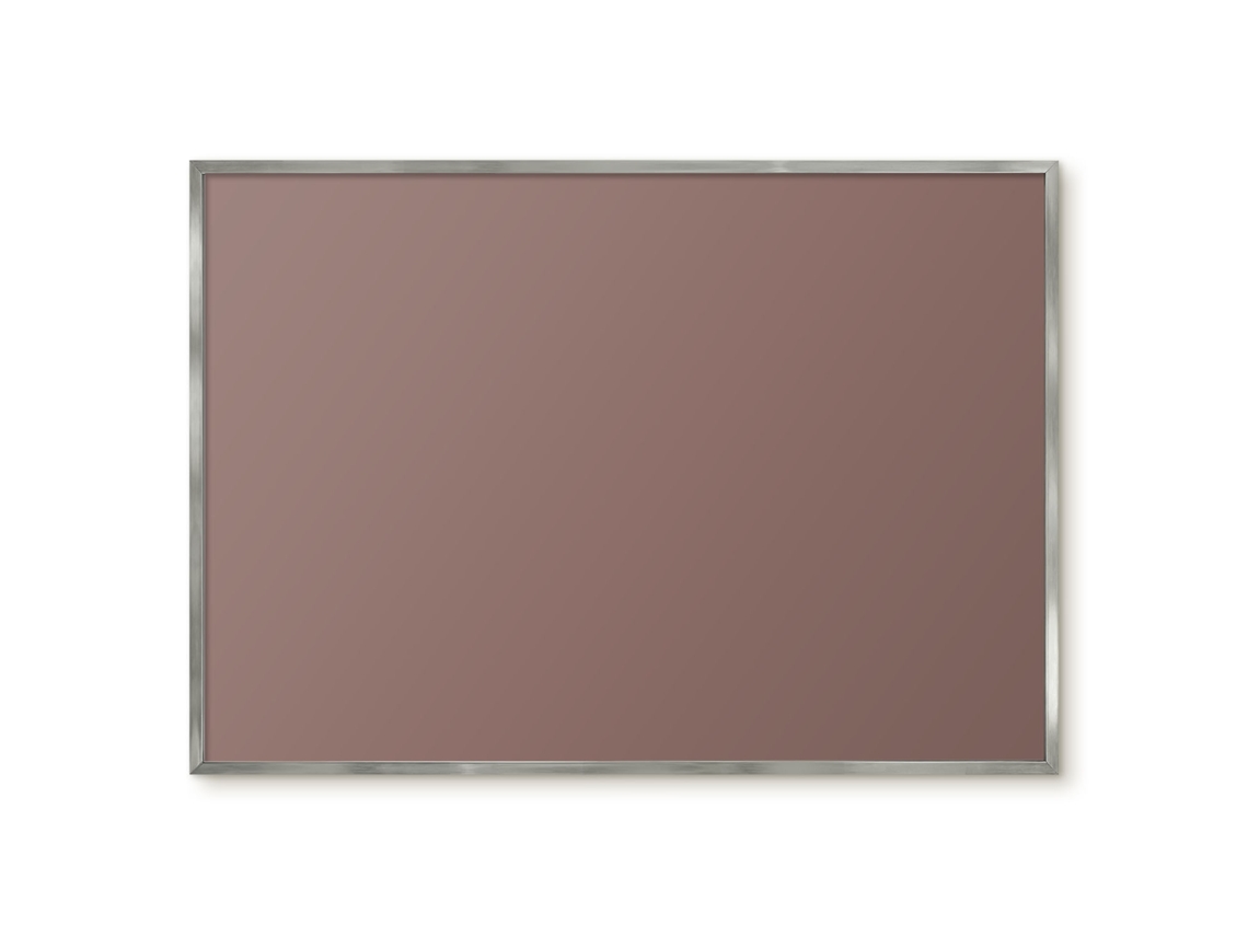 Quadro de parede magnético marrom acinzentado para escritório Espelharte (100x70 cm)