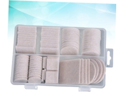 Packove Conjunto De 104 Peças Feltro Autoadesivo Para Móveis, Proteção Antiderrapante Para Pés De Mesas E Cadeiras, Bege