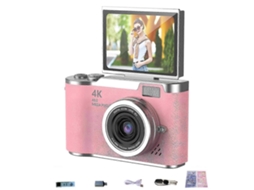 Mini Câmera Portátil com Tela Articulada Câmera de Vídeo Hd para Estudantes, Crianças, Adolescentes e Viagens. ELECTVAULT1