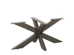 Vidaxl Pé De Mesa De Centro Em Formato De Aranha, Preto, 98x58x(42-43) Cm, Aço