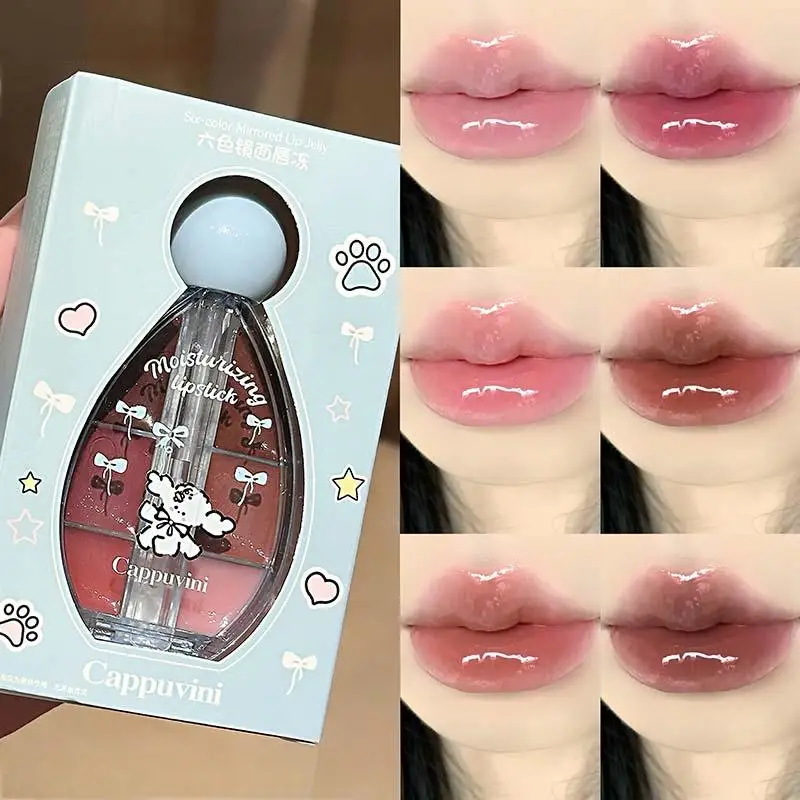 Gloss Labial Hidratante Em Seis Cores, Fácil De Aplicar.