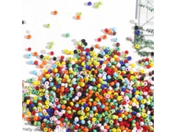 Baok-1000 Peças De Pérolas Redondas Diy Arco-íris De 2mm Para Artesanato, Colares E Presentes