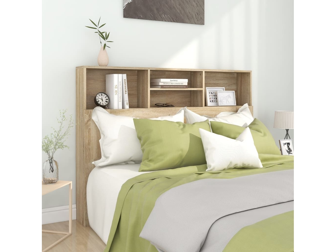 Vidaxl Cabeceira De Cama Carvalho Sonoma 140x19x103,5 Cm