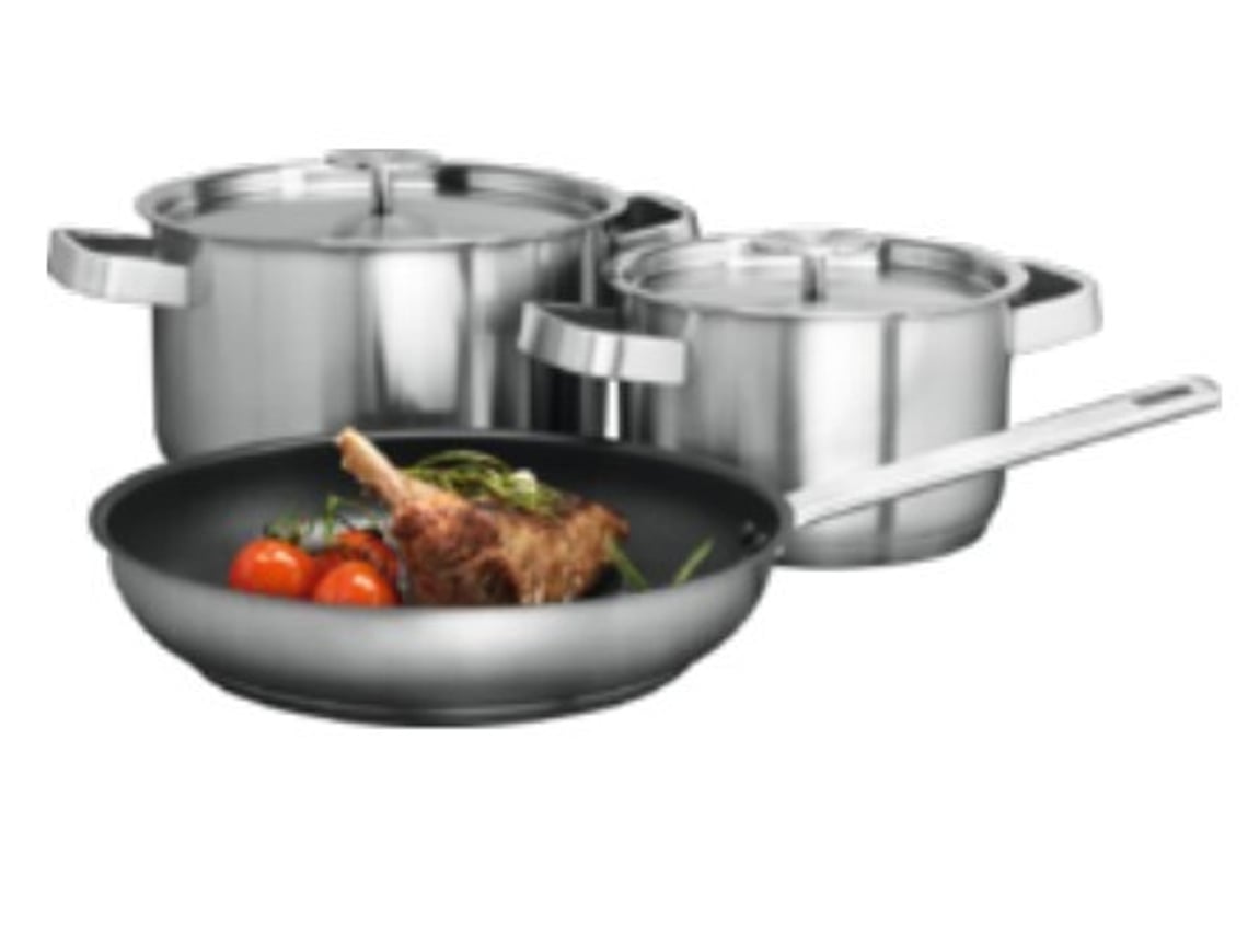 Aeg - Conjunto De 2 Panelas E 1 Frigideira A3Ss
