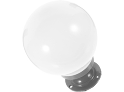 Globo de Parede em Acrílico Transparente Ø15 Cm para Luminária de Chão Externa. SFUSHOS