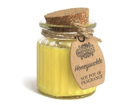 Pote de Vela de Cera de Soja Madressilva 7X5X5 Cm