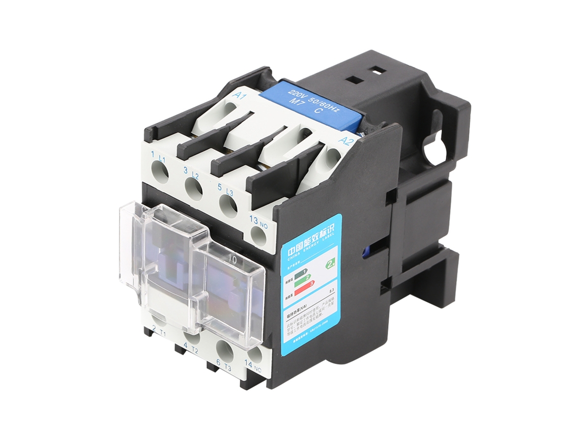 Contator Elétrico Industrial CJX2‑3210 YURU Alta Sensibilidade 32A 220V para Aplicações Elétricas