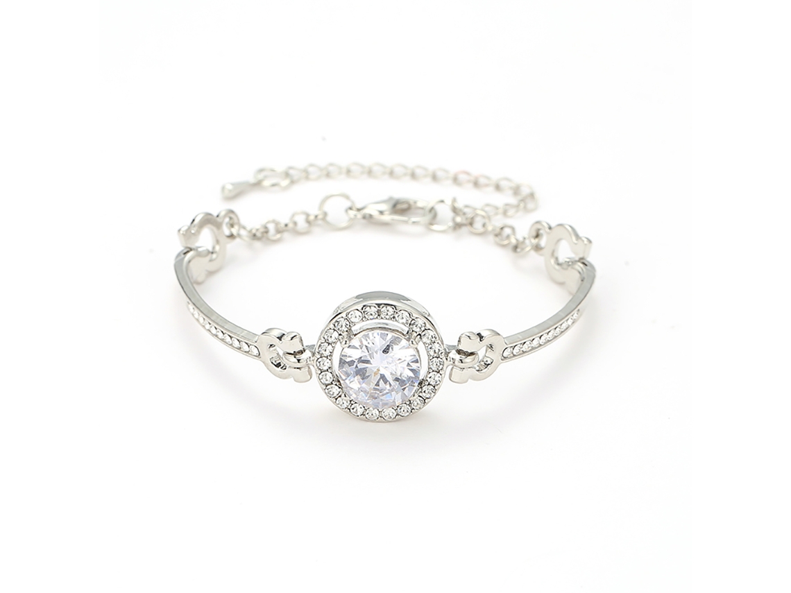 Pulseira Feminina Moda Acessorios Simples Com Strass Liga