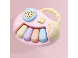 Ats instrumento Musical Bebê Piano Rosa Multifuncional Educativo Pré escolar para Crianças Pequenas