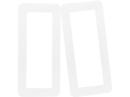Adesivos para Interruptor de Luz, 2 Peças, Acrílico, Transparente, 3 Interruptores, Tipo 86, Capa CHABERLU